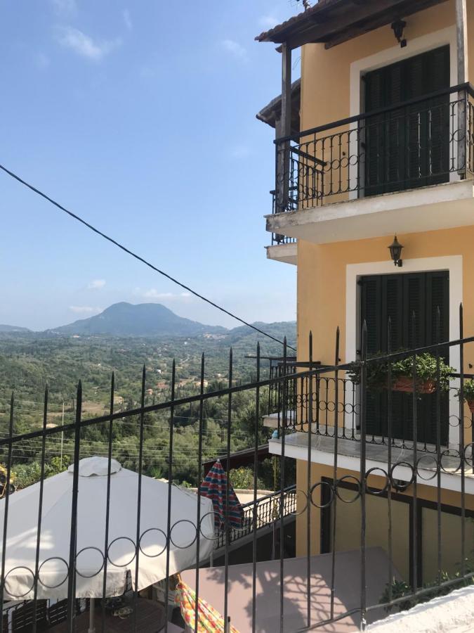 Schoenes Familienappartement In Pelekas, Corfu Mit Meerblick Buitenkant foto