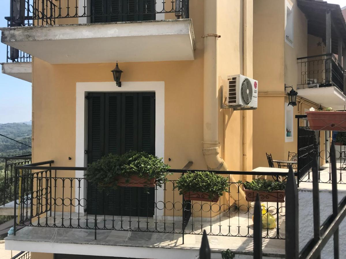 Schoenes Familienappartement In Pelekas, Corfu Mit Meerblick Buitenkant foto