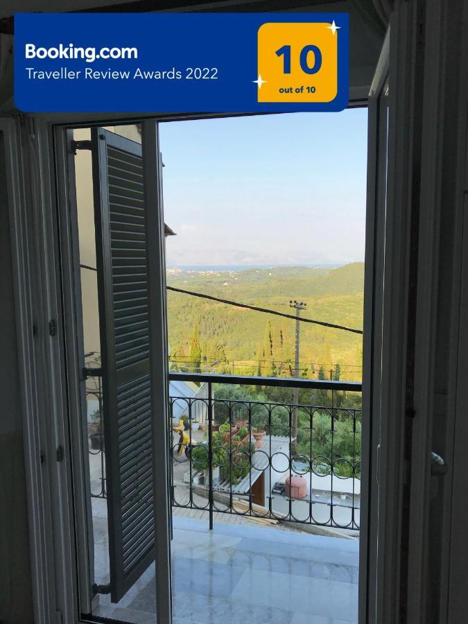 Schoenes Familienappartement In Pelekas, Corfu Mit Meerblick Buitenkant foto