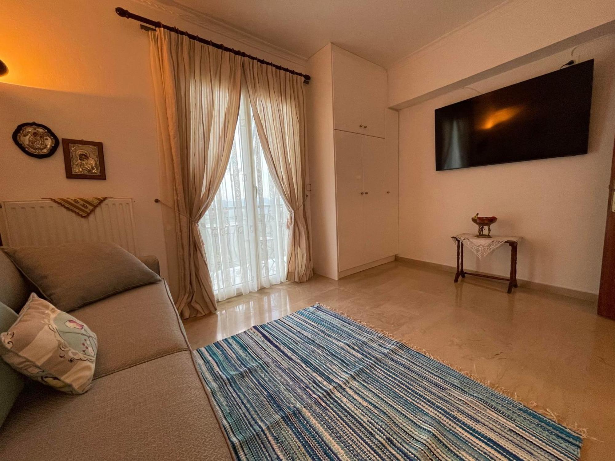Schoenes Familienappartement In Pelekas, Corfu Mit Meerblick Buitenkant foto
